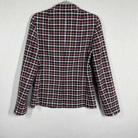 Akris Black and Red Plaid Blazer - Picture 3 of 9